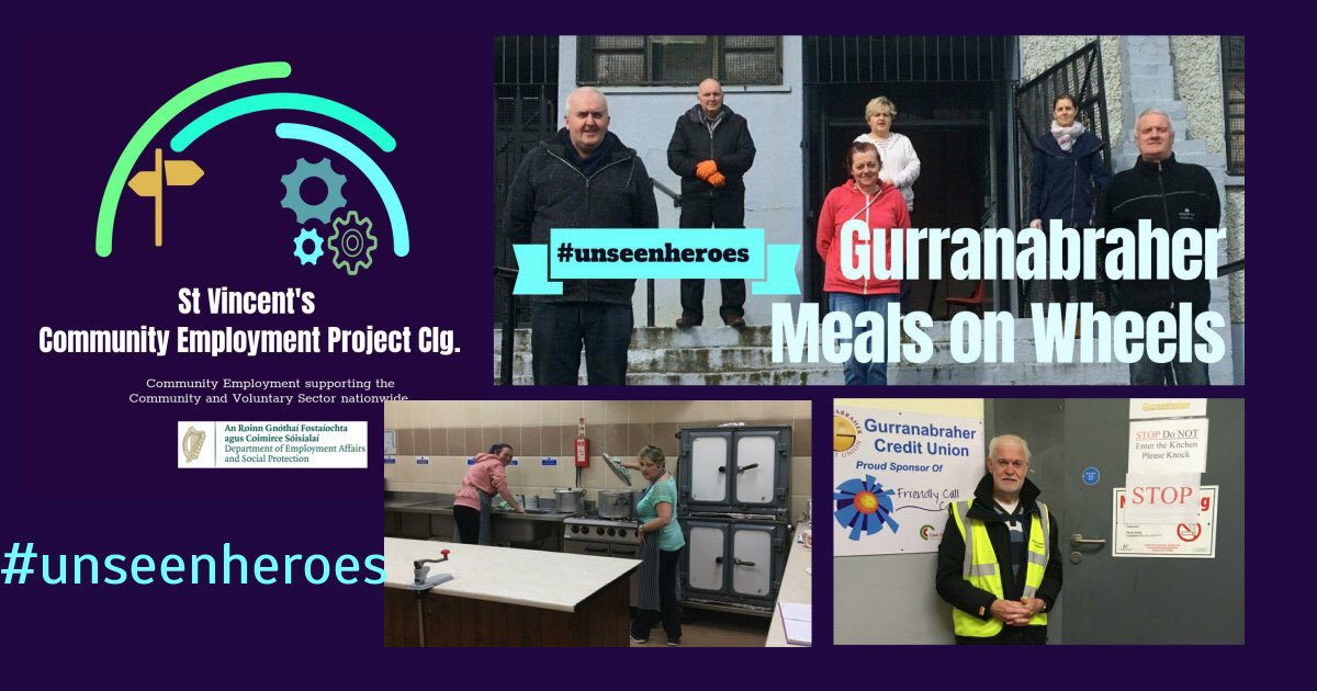 Whelan_CE's tweet photo. St. Vincent’s CE Project Participants Cork working hard with our elderly/vulnerable in the community. Proudly supporting Gurranabraher Meals on Wheels, Friendly Call Cork and St. Vincent’s Centre. Thanks to our participants for your unwavering commitment #staysafe #unseenheros https://t.co/ObmDwGqjTw