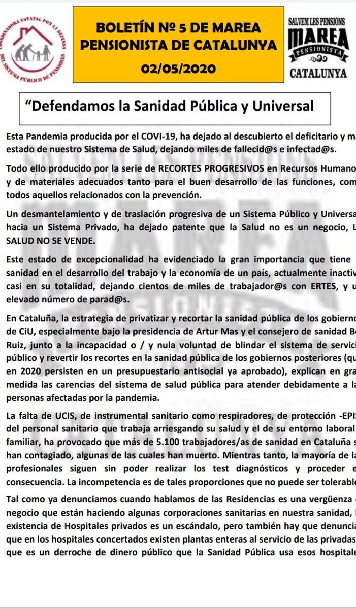 MareaNord's tweet photo. ❗Defendamos la Sanidad Pública  y Universal ❗
@MareaNord
@catalunya_marea https://t.co/U0lNaaoi3s