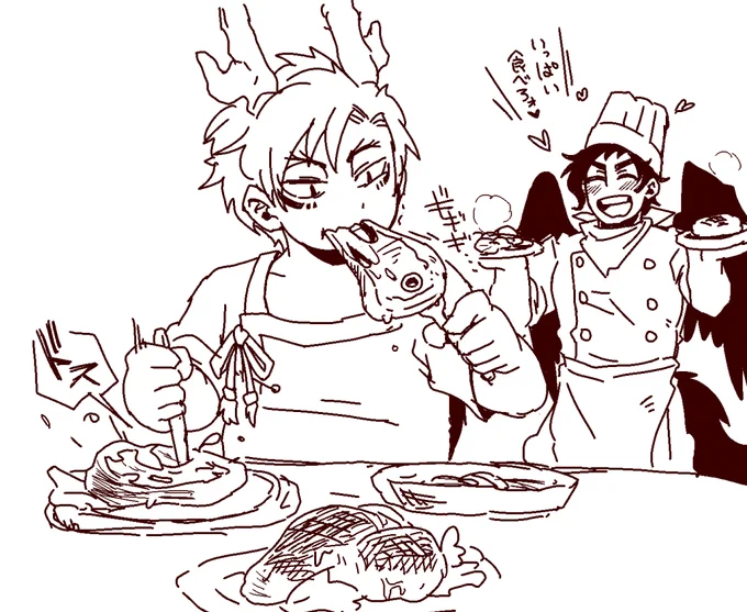 雑描きさきやち
いっぱい食べる?が好き♥ 