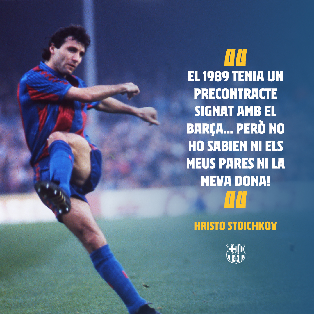 FCBarcelona_cat's tweet image. ✍🏻 Hristo Stòitxkov 🇧🇬 relata la seva arribada al Barça fa exactament 30 anys 
👉 barca.link/NXOQ50zvfQ5
