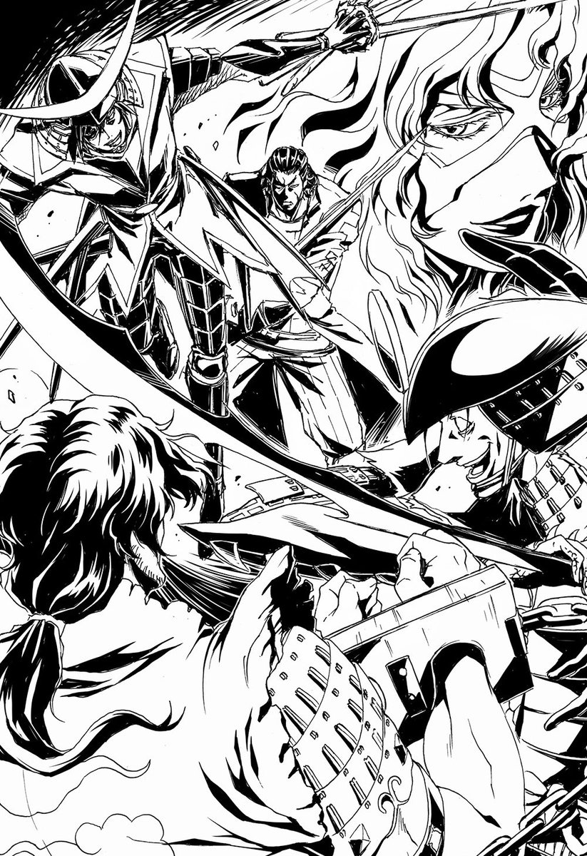 バサラマガジンさんの挿絵的なアレ
仕事のだからトリミングしてみた
こんな感じで大丈夫なら漫画かきたいのう 