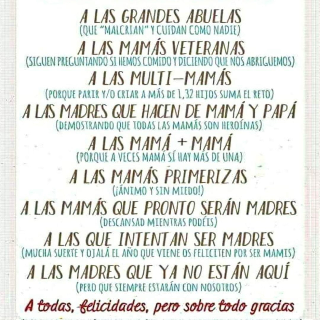 ¡Feliz día de la madre!

😘😘😘😘😘

#AcademiaCedes #EducarCrearCrecer #OtraEducaciónEsPosible #FelizDíaDeLaMadre