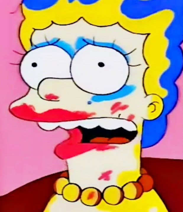at tiltrække Elektrisk Troende Vampire Queen🦇 on Twitter: "🤡 Marge simpson - Makeup Gun 🤡  https://t.co/9Rp8jrJ6cP" / X