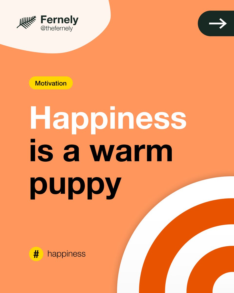 thefernely's tweet photo. Happiness is a warm puppy.
https://t.co/lbt1nBYVWV

#health #lifequotes #dailyquotes #healthyhabits #motivationquotes #quotesforlife #healthtips #fitquote #inspiratioonalwords https://t.co/qFSyuD783p