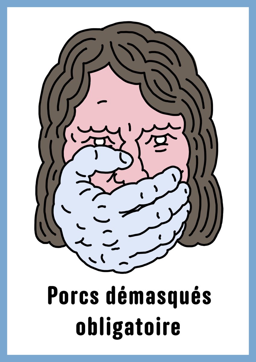Port du masque d’accord, mais porcs démasqués d'abord! 

#illustration #formesdesluttes #arthub <a href="/NousToutesOrg/">#NousToutes</a>  #coronavirus #deconfinement #balancetonporc #feminisme #onvouscroit #stopviolence #metoo #noustoutes #droitsdesfemmes