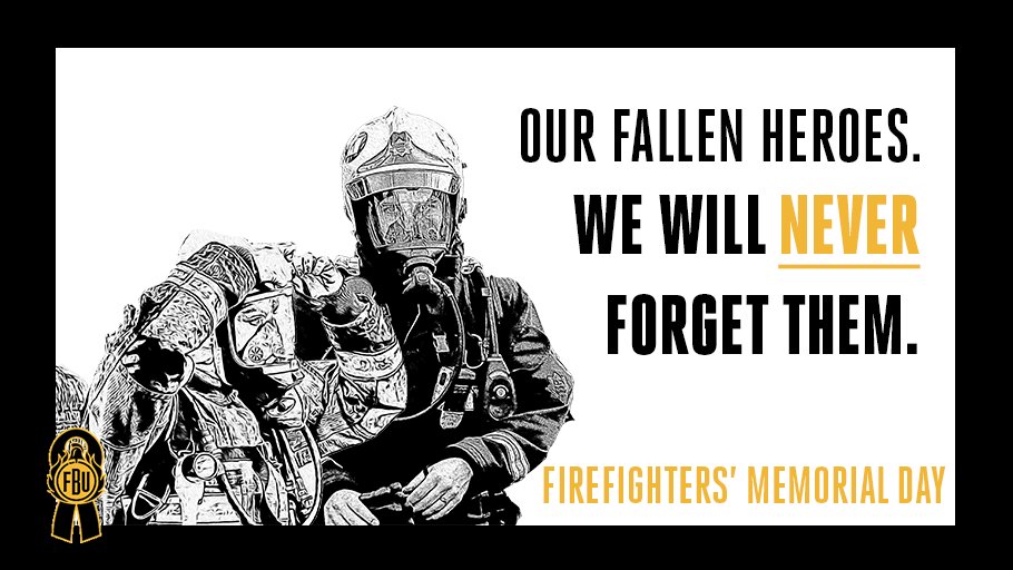 fbunational's tweet photo. In the last year, we have lost three of our brothers. Simon Kaye, Stevie Kerridge, and Josh Gardner.

Tomorrow at midday, we will hold a minute’s silence to remember them and all of the 2,300 UK firefighters who have died in the line of duty.
#FM2020 #WeRemember https://t.co/TvHZrsW2Tp