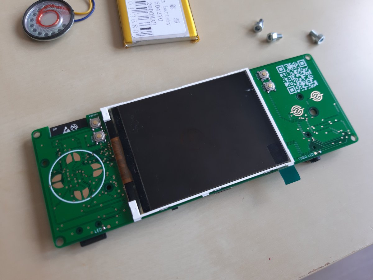 dronecz's tweet photo. #eps32 #gameconsole #console #jlcpcb #odroidgo Assembled one of the boards and it is working!! After almost 1,5 year I finally finished my project🙂@jipraus looking for beta tester and I saw that you have someone who like to play games😃Quick demo (https://t.co/lXPpo6cW62) https://t.co/YVmqFWl3Pd