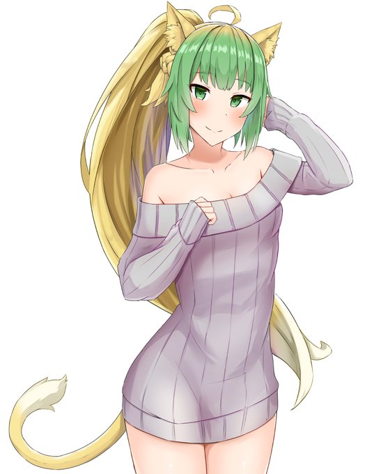 部屋着姿のアタランテ 