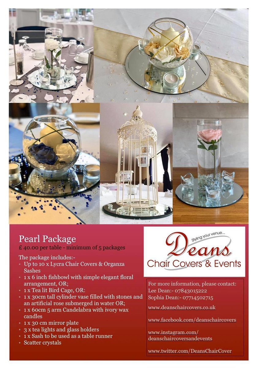 DeansEvents's tweet image. We love making things simple for our couples!  Here is a quick recap of two packages we’ve offered over the years featuring some of our most popular centrepieces 🥰. Please don’t hesitate to contact us for more information