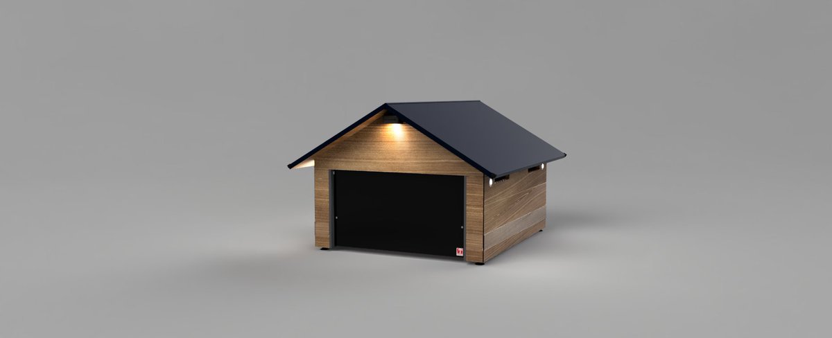 RoboHut's tweet image. bestell ab sofort Deine Garage in EICHE😍

#husqvarna #automower #Rasenmähroboter #gardena #mährobotergarage #garage #awd