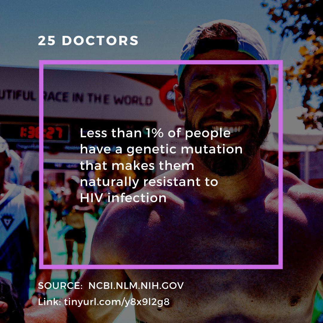 They have a genetic mutation that affects one of the receptors HIV needs to get into their cells.