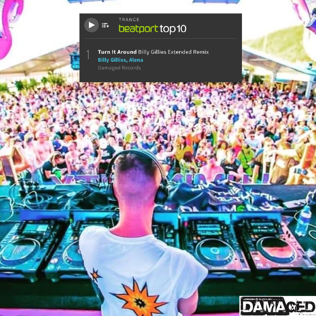 jordansuckley's tweet photo. Beatport #1 for our slamming new @DamagedRec remix from @BillyGillies1 👏👏👏

 https://t.co/Yk0aiXc5U8

#DMGD https://t.co/VmcdN7d4iV