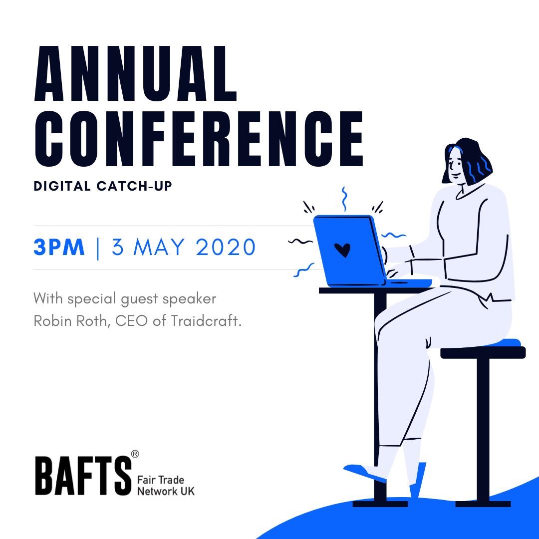 Today is the day! Tune in on Facebook at 3pm for a digital catch up on all things fair trade with Robin Roth,CEO of <a href="/Traidcraft/">Traidcraft</a> !