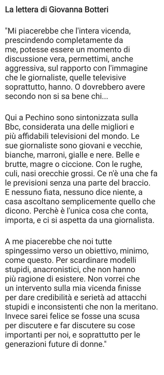 FrancescaBed's tweet photo. “Per scardinare modelli stupidi, anacronistici” 

Chapeau #GiovannaBotteri https://t.co/NB1uDtoLNJ