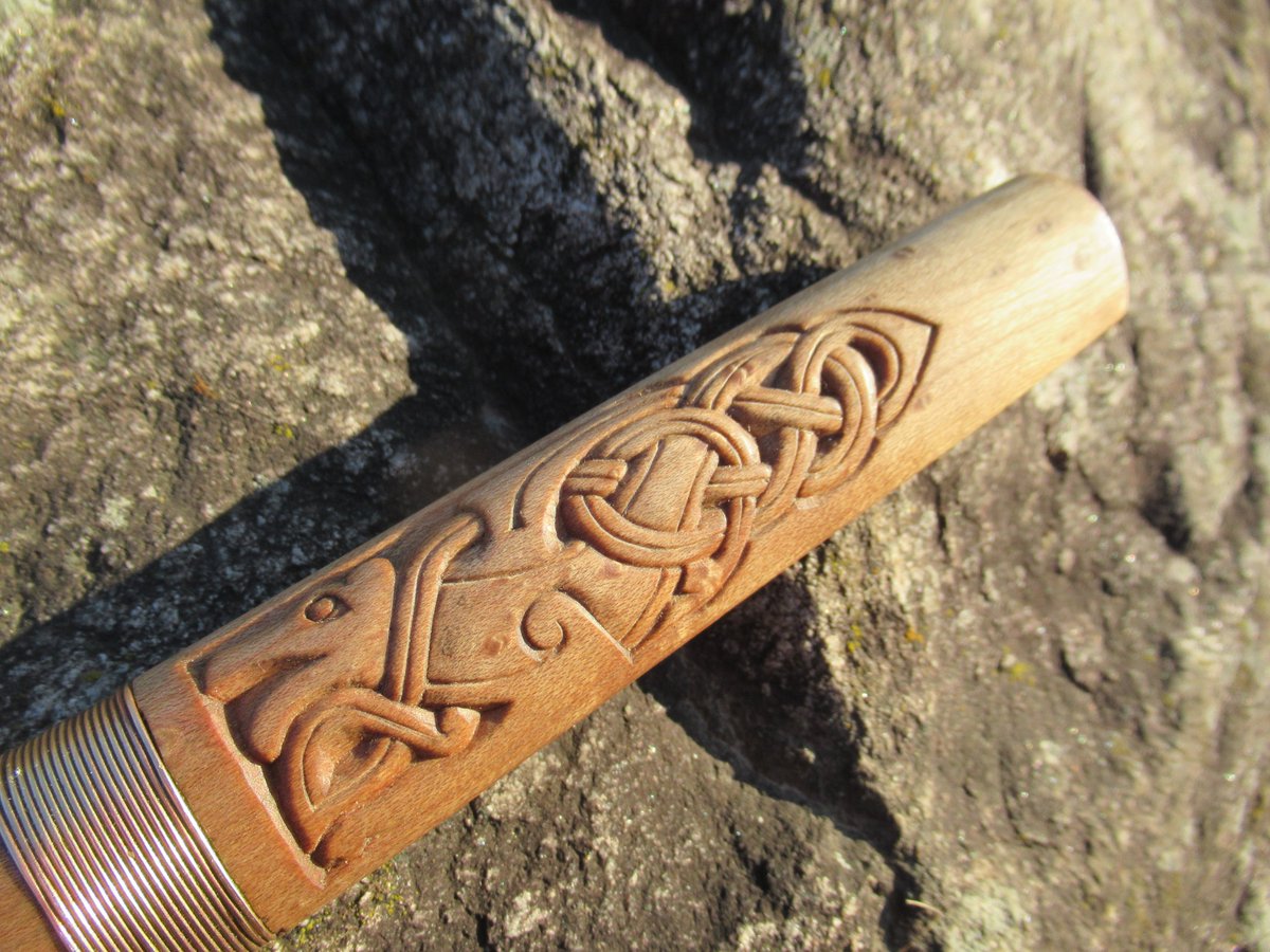 HelmesJeff's tweet photo. Couple shots of an Anglo-Saxon inspired seax. https://t.co/Go0IJDOhIc