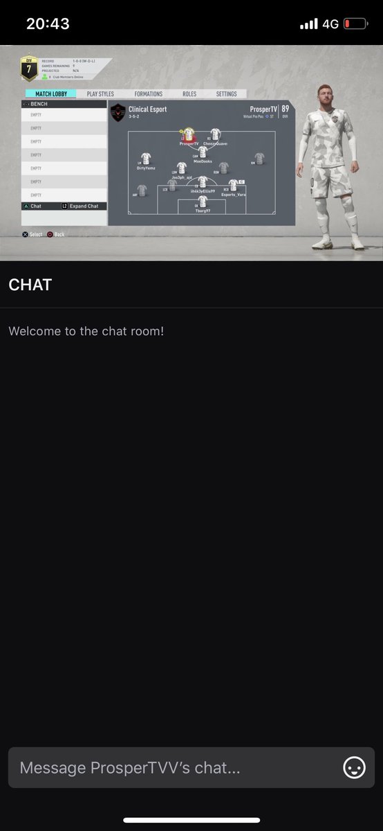 ClinicalVpg's tweet photo. Trialling all positions we are looking for 

Active ✅

Knows where the X button is ✅

Good communication ✅

Reliable ✅

We’re a good team and all a sound bunch that stream all are games to @Freeagent_ps4 @ClubsAgent @ProclubsRT @ClubsAgency @VPGPlayerHub https://t.co/OWQBG8cF1e