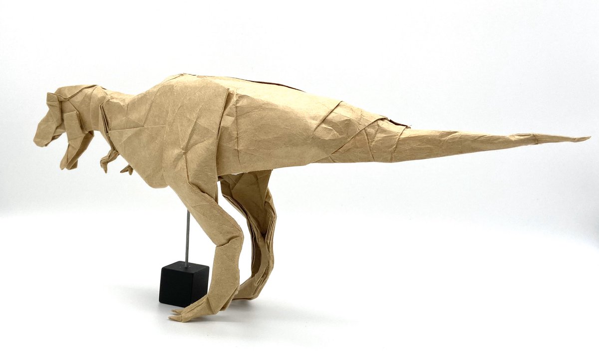 Sk みんな難しい折り紙を折りたそうにしているからティラノサウルスの展開図を公開するよ 折ってね 折り紙作品 オリガミチャレンジ Gwの過ごし方 Gwはおうちで過ごそう ティラノサウルス
