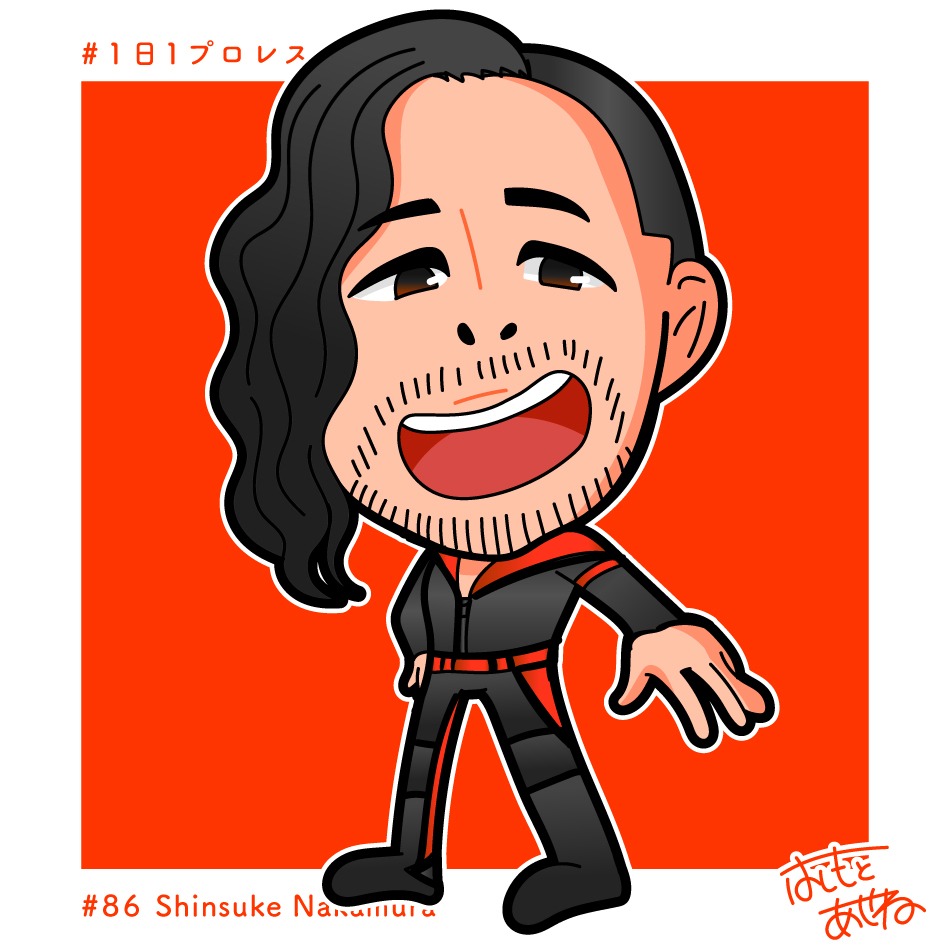 はしもとあやね 写真に絵を描く人 1日1プロレスラー 86 中邑真輔 Shinsuke Nakamura 選手 中邑真輔 Shinsukenakamura Wwe イラスト 1日1絵 毎日更新 プロレス 似顔絵 T Co Jxyphdtmly Twitter