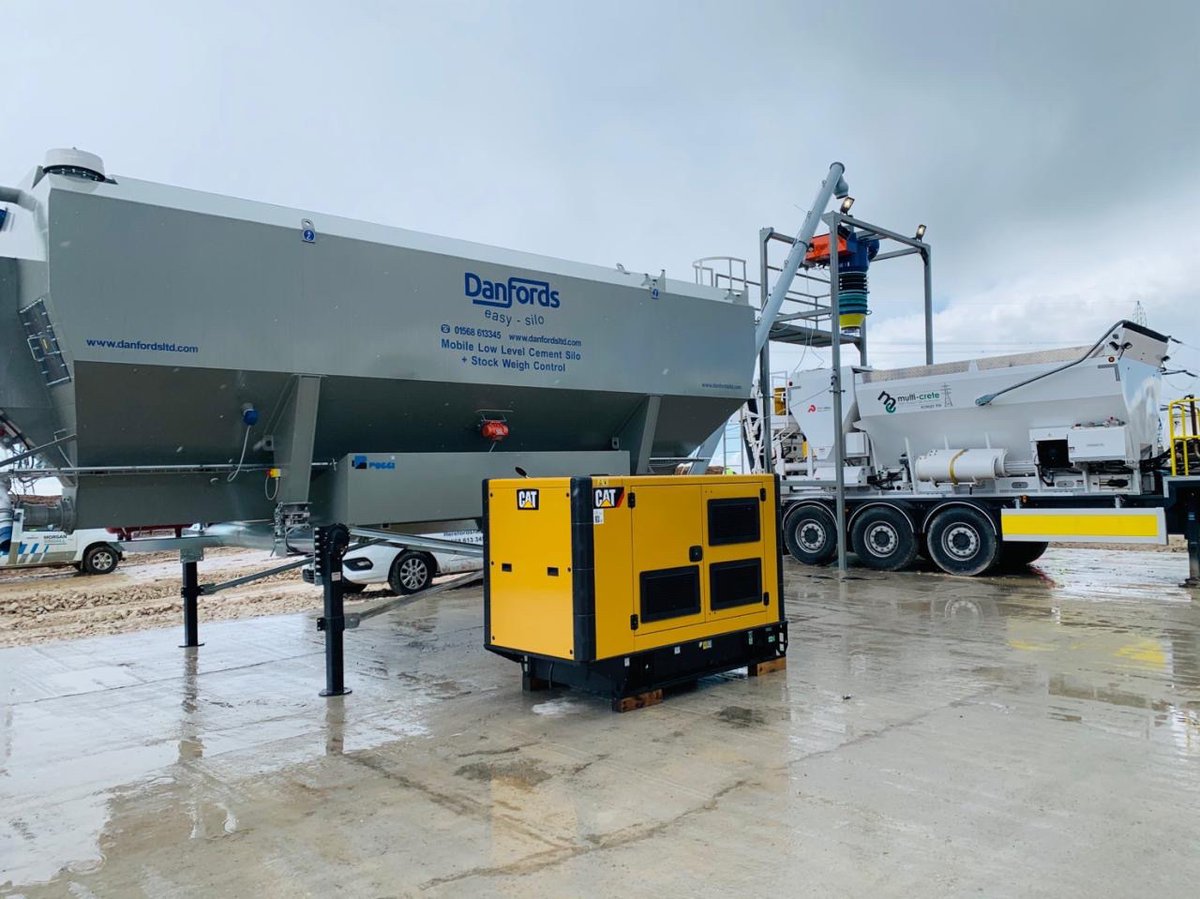 DanfordsLtd's tweet photo. First site delivery and commissioning of 50t low level silo, loading bellows with gantry and generator for Multicrete on behalf of the National Grid.
#concrete https://t.co/0s0Erc4bSz