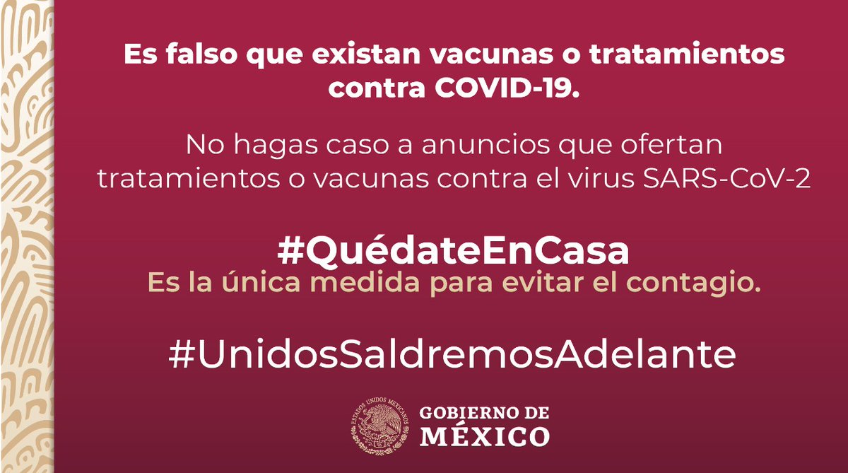 SSalud_mx's tweet photo. La información falsa te causa daño a ti y a tu familia. No te dejes engañar. #QuédateEnCasa #UnidosSaldremosAdelante https://t.co/5zv8Jt8YBI