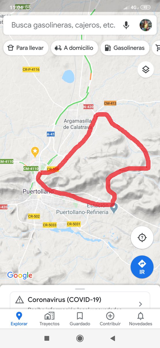 Xegoda's tweet photo. @PuertoLocal092 Hola, tengo una duda con el tema distancias. Siendo de Puertollano, ¿ésta ruta la podría hacer en bici o se sale del término municipal? Mil gracias :) https://t.co/MtnLfAGmSY