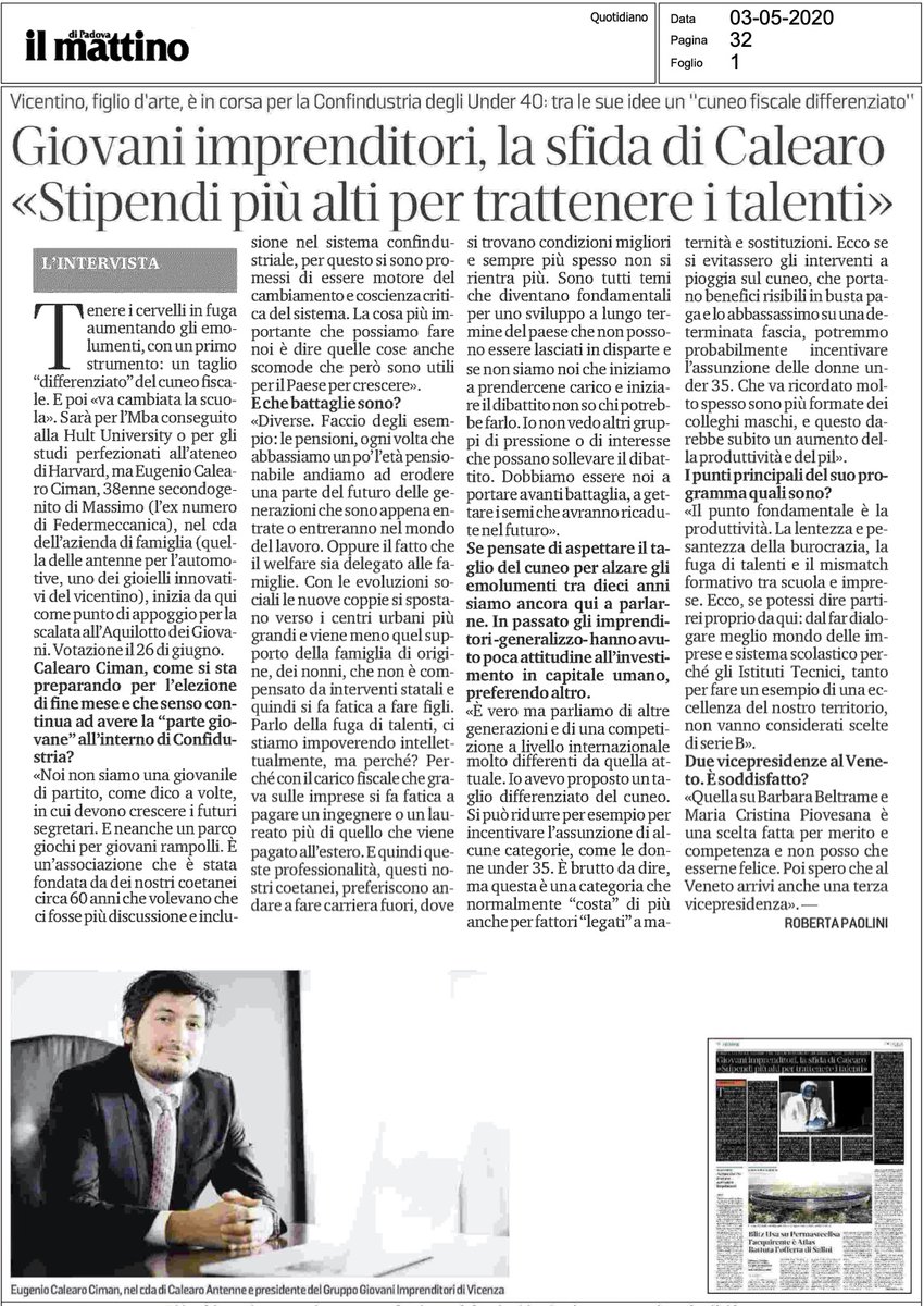 Ai Giovani Imprenditori il ruolo di portare al dibattito pubblico i temi cruciali per lo sviluppo a lungo termine del Paese, piantare quei semi che saranno i frutti del nostro domani, vedere il #futuro prima degli altri #ilfuturoiniziaogGI #GGI #ConfindustriaGiovani