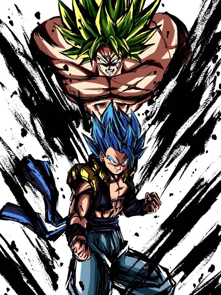 ゴジータVSブロリー #ドラゴンボール #墨絵