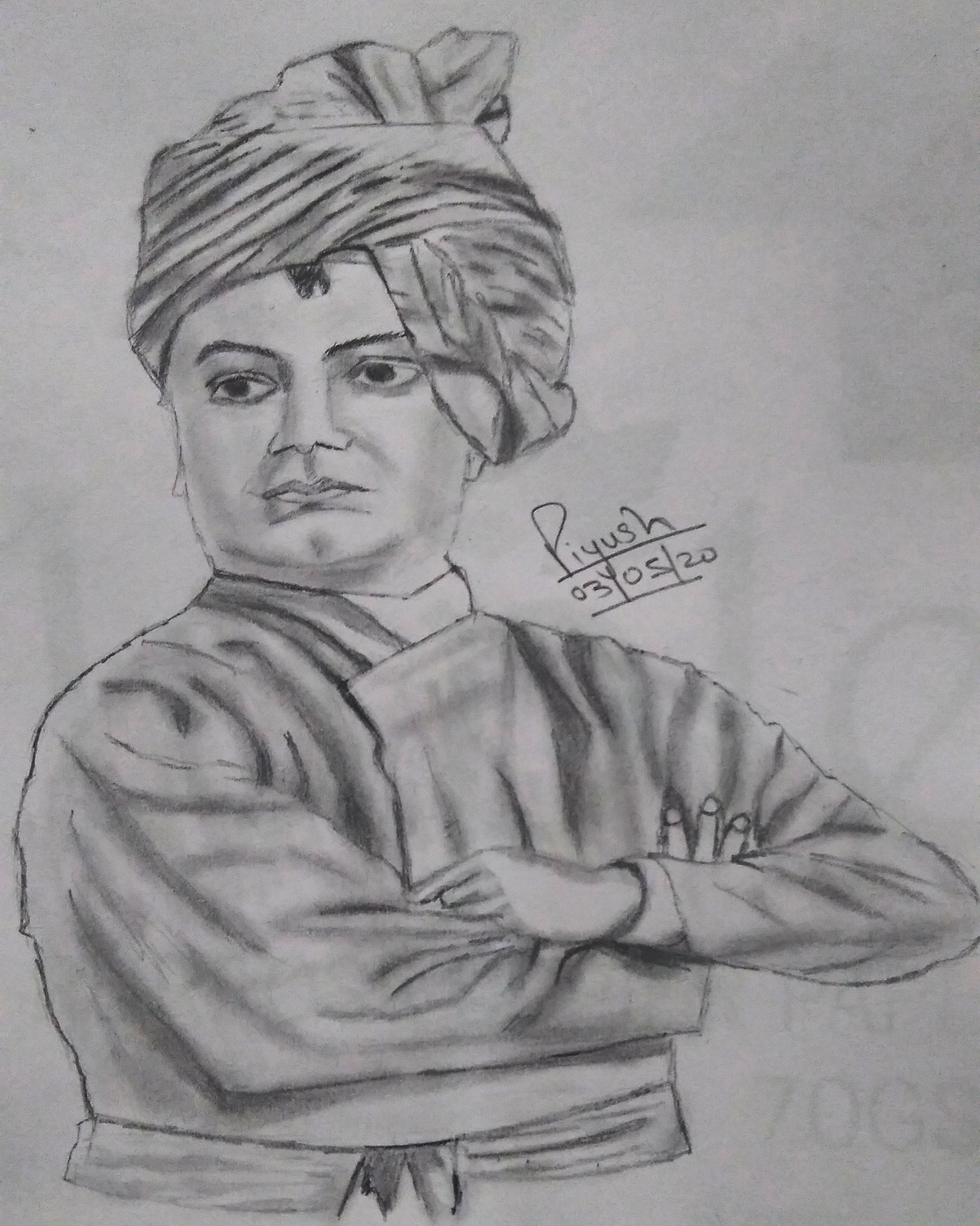 Hariprasad Art  one of my commissiond pencil drawing Swami Vivekananda  Hop u like this If you want drawings or paintings contact me on my  watsupp no9048097917 No Free drawings pls like