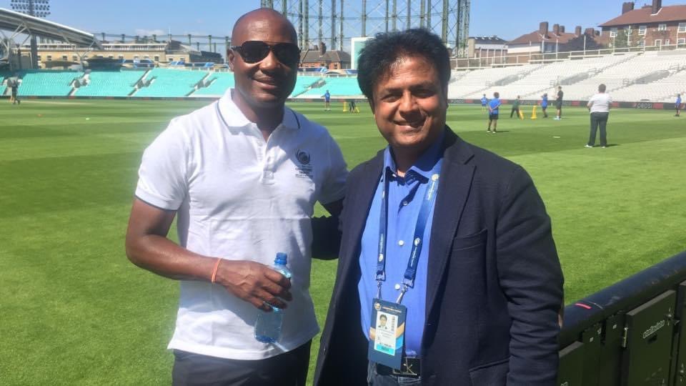 Happy birthday to not just a good batsman but also a lovely human being, with Brian lara at Oval London. 