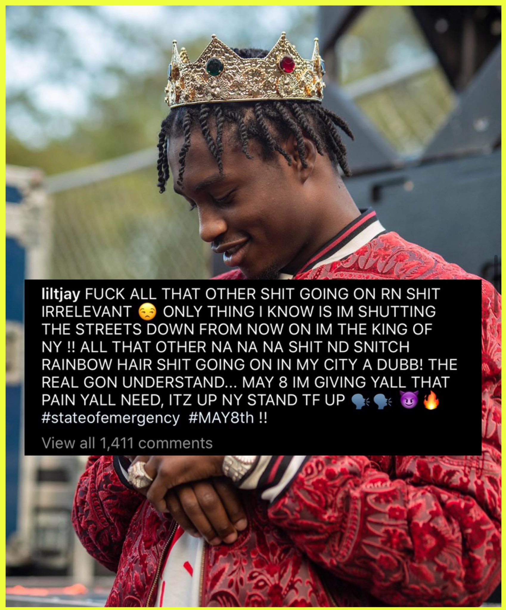 DJ Akademiks on X Lil tjay says he the king of New York and takes Lowkey shots at a boogie and 6ix9ine https t nVqydFQsL7 X