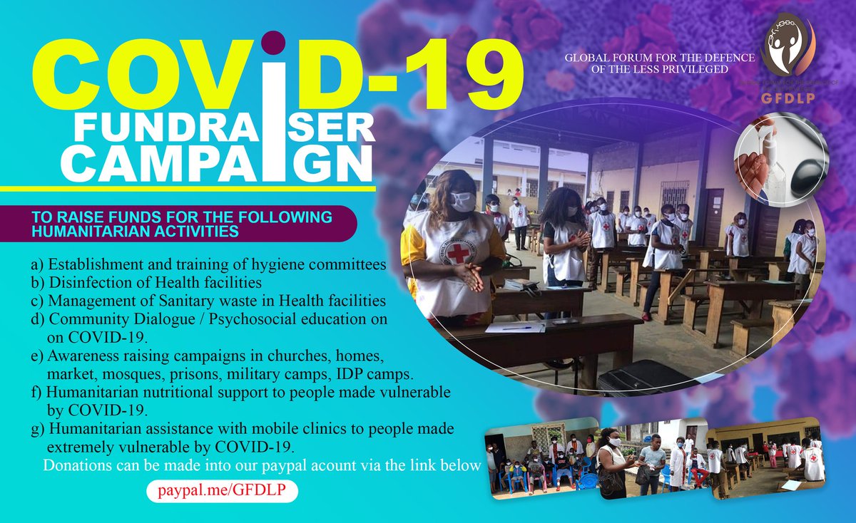gfdlpcam's tweet photo. Wondering how you can help the vulnerable and less privileged in times like this?  Send us. Click here https://t.co/NNkNiXNdzv  to donate to charity. With your assistant,  together we can fight and mitigate the negative effects of COVID-19. #staysafe #cleanyourhandsregularly https://t.co/LBiXWZzS36