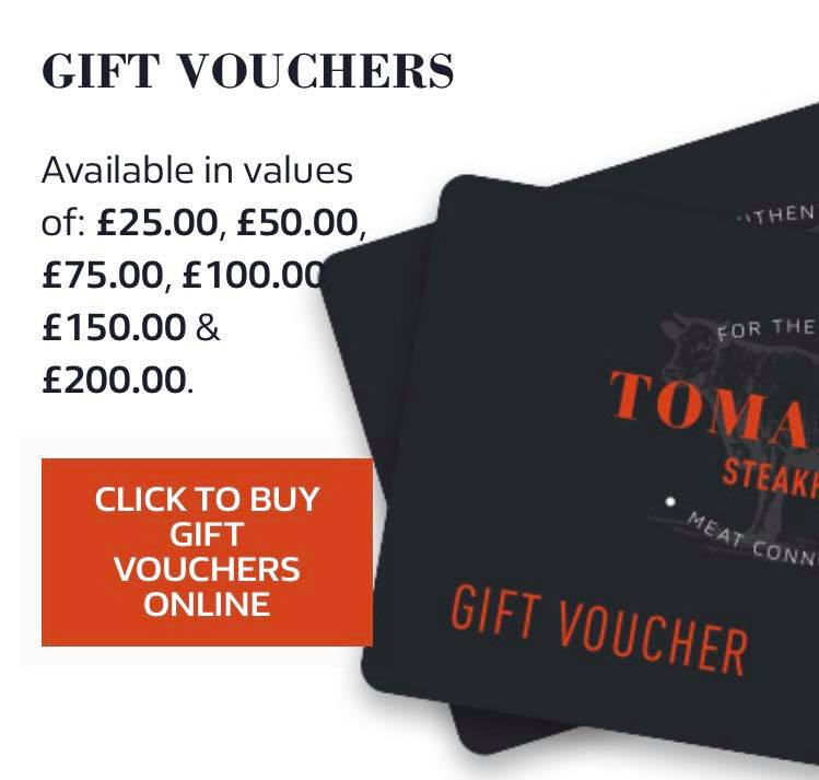 Tomahawk Steakhouse On Twitter Like And Retweet This Post And Someone Wins A 50 Gift Voucher We Have Limited Numbers Of Discounted Gift Vouchers To Sell For The Restaurants When We Re Open