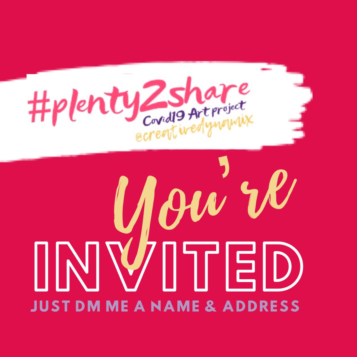 CreativeDynamix's tweet image. Share joy, connection &amp;amp; build resilience nominate yourself or someone else for a 🐌✉️ surprise of original art.
🙏 for donations &amp;amp; lovely messages of thanks.
👉My response to Covid19 
📝 more info in bio if you need it. 

My DMs are open, let’s reach more people pls RT