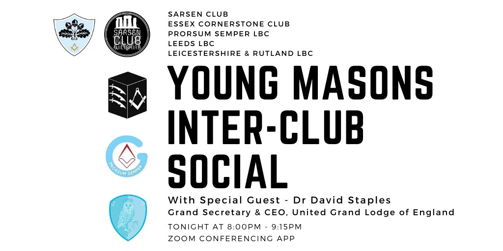 prorsum_semper's tweet photo. So today is the day for our next Inter-Club #VirtualSocial.
It's going to be a belter.
Anyone not yet subscribed, speak to your New &amp; Young Mason Clubs - 
@YoungMasonsClub
@prorsum_semper
@SarsenClub
@LeedsLightBlues
@Lightblueclub
#NewYoungMasons
#LightBlueClub
#Fellowship https://t.co/1yOpqU2OaH