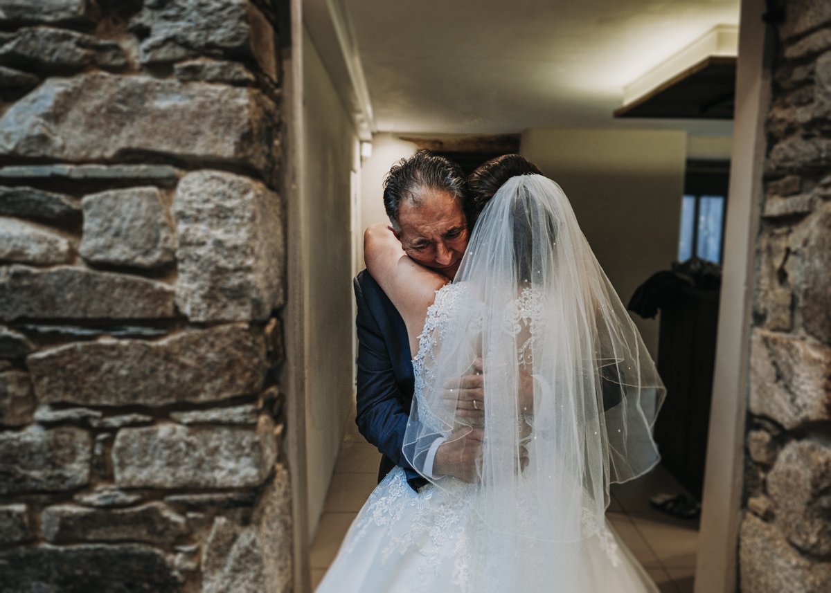 The father seeing his daughter for the first time in her wedding dress always moves me.
<a href="/TrevennaBarns/">Trevenna Cornwall</a> 
#throwbackphoto
#thebestdaysofourlives
#behappy
#lovecornwall
#cornishphotographer
#lovelife