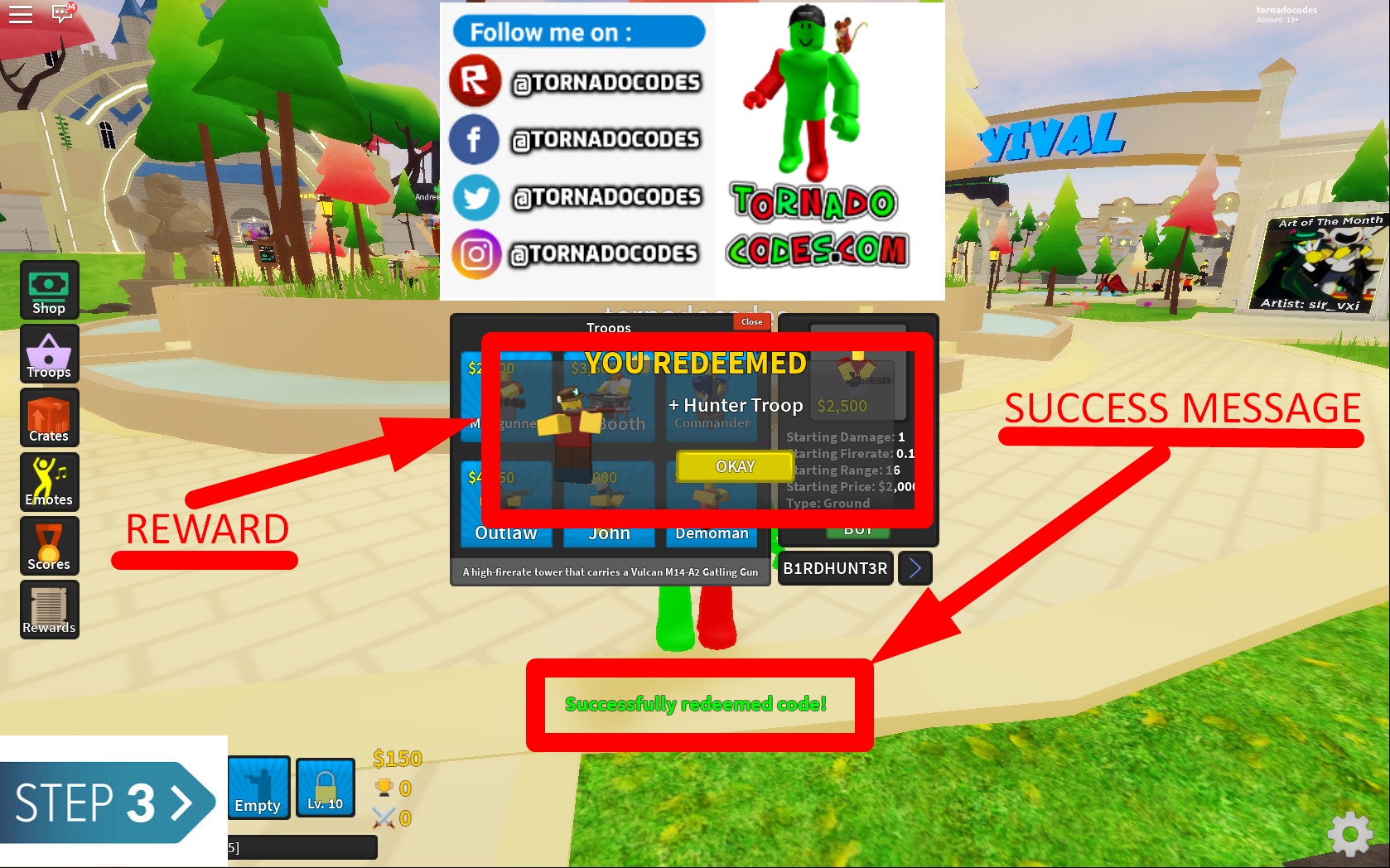 ROBLOX TOWER DEFENSE SIMULATOR ALL WORKING CODES 