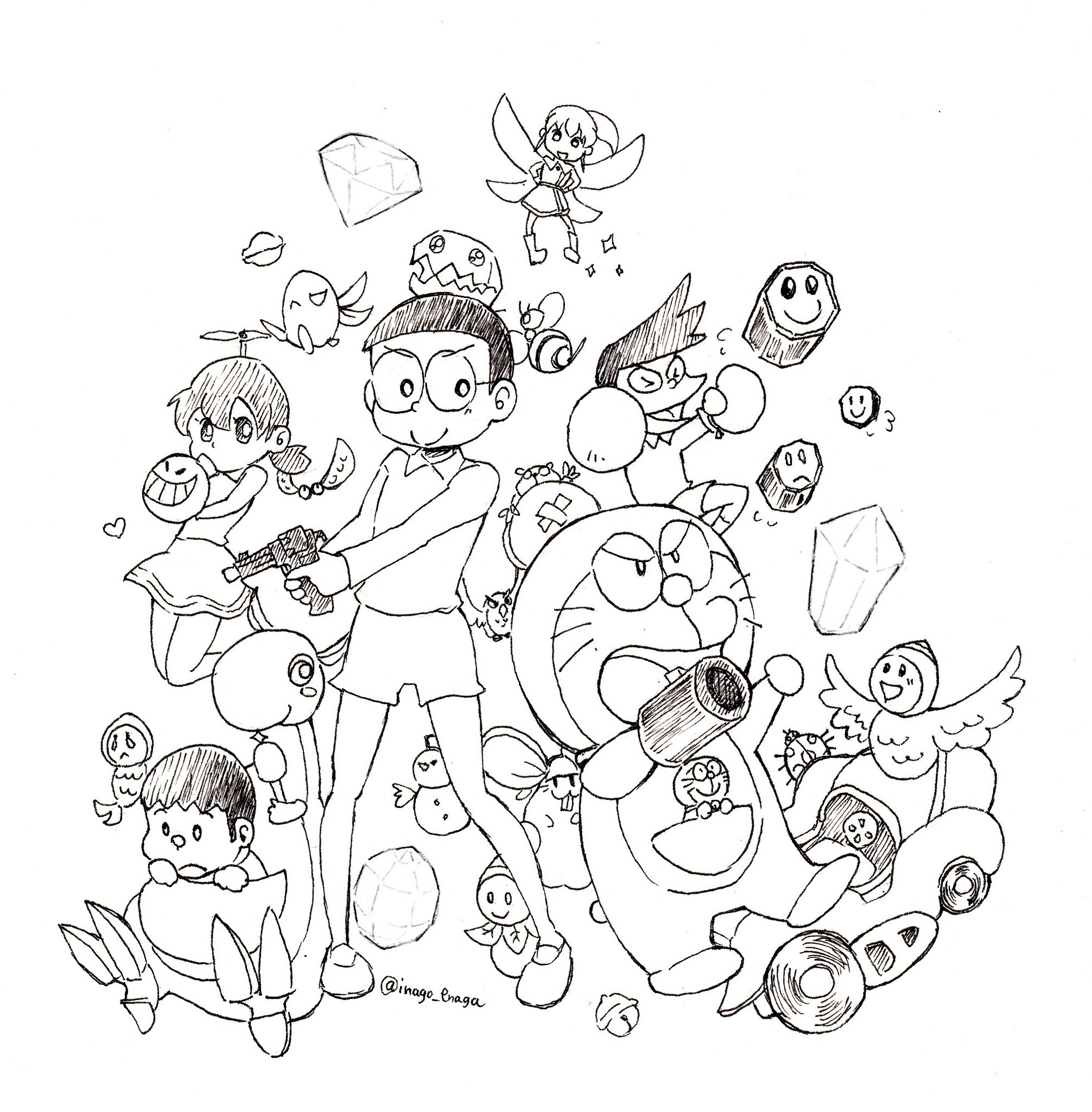 いなごだ 1 ドラえもんのび太と3つの精霊石 ドラえもんの世界に浸っていられたので一時ずっと遊んでた 64の3 ポリゴンが大好き Bgmも素晴らしい 水中バギーレースの上級をクリアしたのはたぶん自慢できるはず 今はもう無理