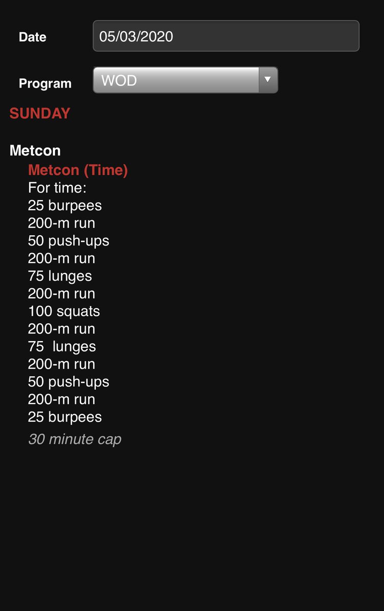 CrossFit_NQ's tweet photo. Today’s Home #WOD:
Burpees then run...then pushups then run...then lunges then run...then squats then run...then lunges then run...then pushups then run...and then burpees. 💪🏻 🏃 

#CFNQ #CrossFit
____________________
https://t.co/vT8S2TFJcs https://t.co/QeGmO3o6RM