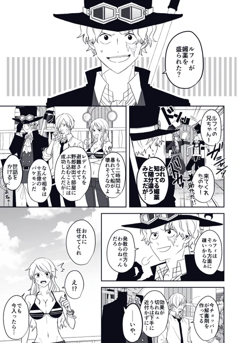 【OP腐】敵に媚薬盛られた船長が発散の仕方わからなくて大暴れするのええやん…という話①(※サボル)
(※1/2) 