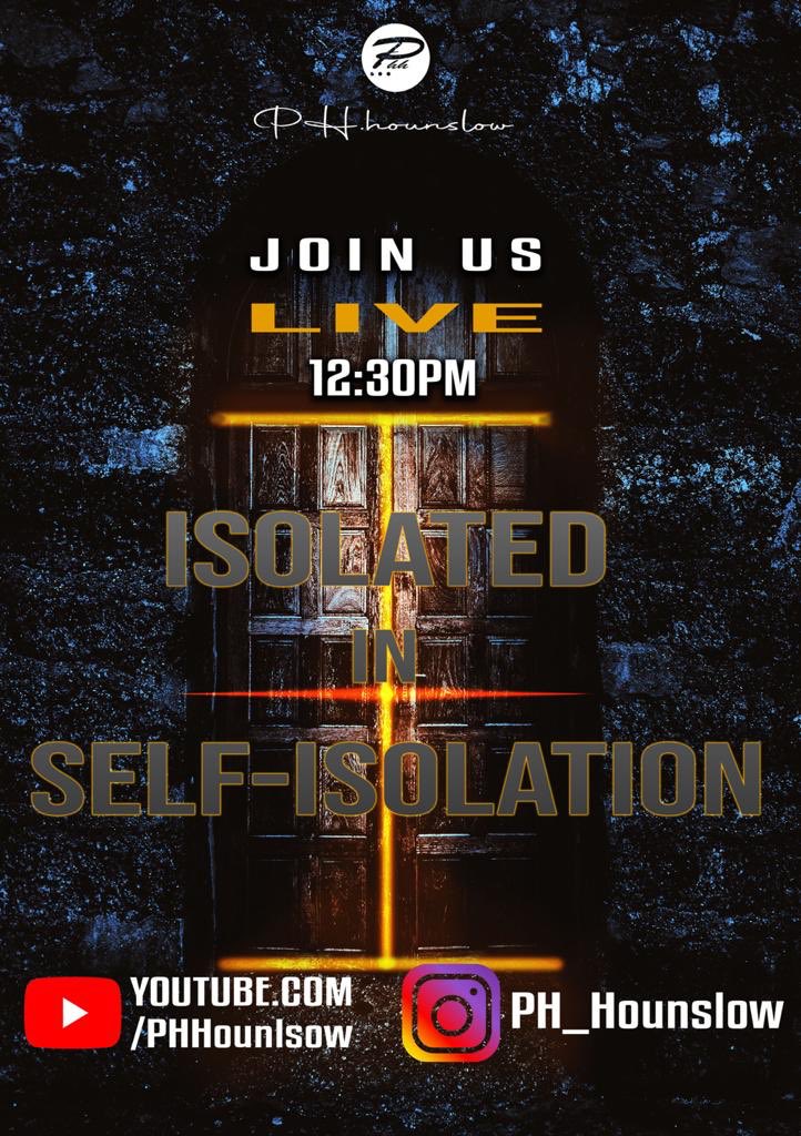 phhounslow's tweet photo. Just a reminder that we have service again today at 12:30pm! 

God is still ever present throughout this time and still wishes to speak to your heart! ✨

So make sure you tune in!

Instagram: https://t.co/Fpi3qrAEVe

YouTube: https://t.co/RZzArlt63C

#PHH  #Sunday #Service https://t.co/hfDi82foKG