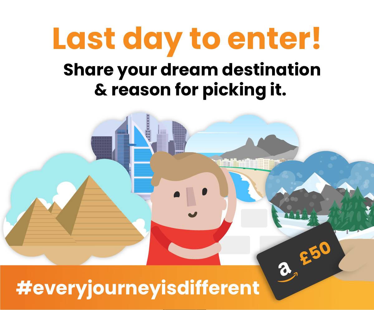 CarrotInsurance's tweet photo. It’s the last day to enter Week 1 of our Dream Drive incentive. Reply with your answer by 11:59pm tonight to be in with a chance of winning. Look out for Week 2 starting tomorrow! View terms: https://t.co/CBgbWvGoK7 #dreamdrive https://t.co/LFubeBg6Ru