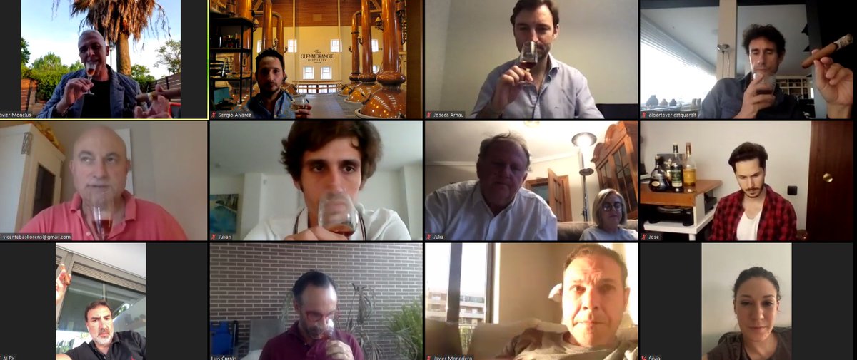JDicoval's tweet photo. Ayer realizamos nuestra 2º CATA VIRTUAL dirigida por Xavier Monclús y disfrutamos de una velada increíble con el mejor Whisky del mundo: #Glenmorangie, acompañado de un Cohiba Siglo VI. ¡Gracias a todos los que participasteis!👏👏

#Dicoval #CataVirtual https://t.co/bLrCskB473