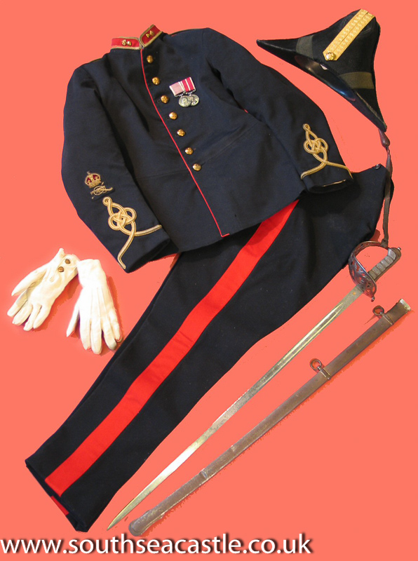 This impressive uniform belonged to Master Gunner Arthur Pointing who served in the Royal Garrison Artillery 1900s-1930s. Towards the end of #WW1 he was based at #SouthseaCastle and was responsible for all the local fortifications. #portsmouth #MuseumAtHome #CultureInQuarantine