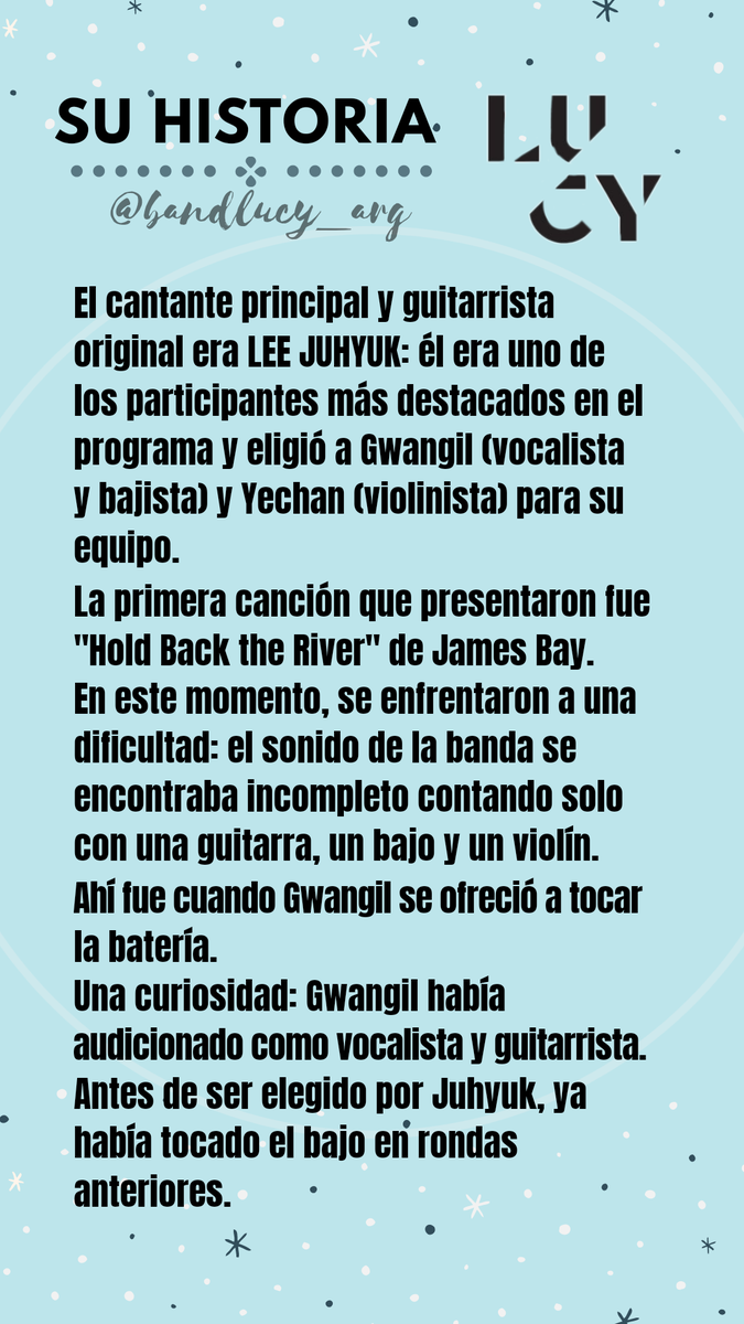 bandlucy_arg's tweet photo. [ 1/2 ] ¡Conocé a LUCY y la historia del grupo!

Cr. Info: @xeereal
Trad. Esp: @bandlucy_arg

#LUCY #루시 #SuperBand #쇼퍼밴드 https://t.co/TXfG2YN62T