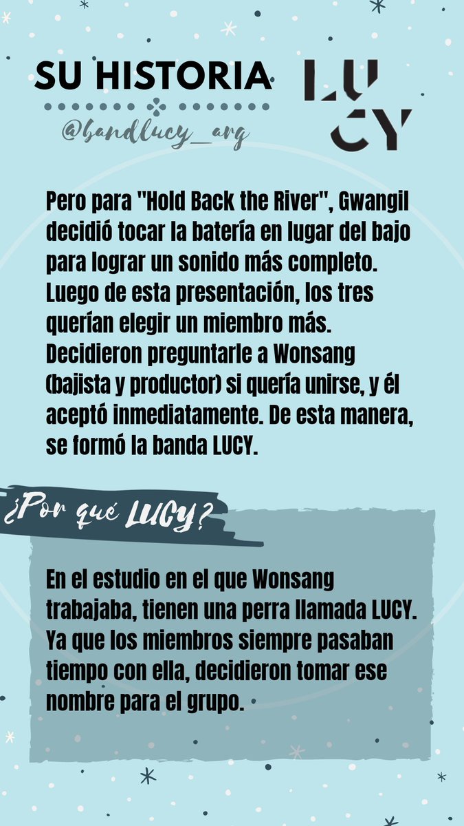 bandlucy_arg's tweet photo. [ 1/2 ] ¡Conocé a LUCY y la historia del grupo!

Cr. Info: @xeereal
Trad. Esp: @bandlucy_arg

#LUCY #루시 #SuperBand #쇼퍼밴드 https://t.co/TXfG2YN62T