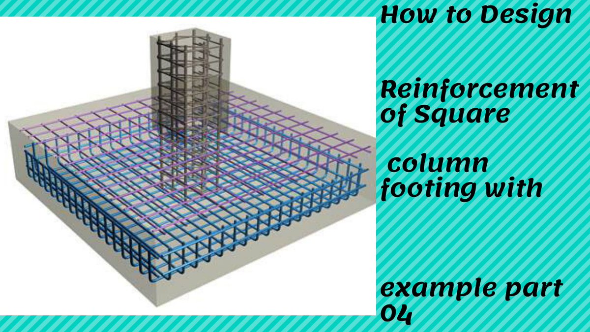 constructions32's tweet image. #Constructionworld #ReinforcementDesign #Squarefooting
In This  Video i can teach  you how to design of reinforcement of square column footing.I hope you understand it easily.
youtu.be/D9ovPHza-Dk