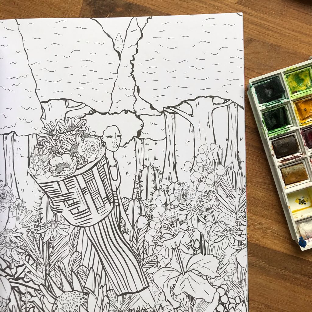 Liminal_11's tweet photo. Grey Sunday’s are for colouring books ✨
Book by @Wildsuga 🌱
#RelaxationDay #SelfCare #SelfLove #ColouringBook #womenpatternsplants #SarinaMantle #Liminal11 ⠀ https://t.co/V6uJkobtMt