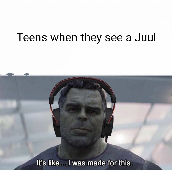 VapesMarty's tweet photo. If you're not a smoker/ex smoker these are not for you. Doing this is not cool. Nicotine addiction is not cool.
#vape #vapeadvocate #minorproblem #juul #hulk #vapememe #vapingforsmokers #comedy #humor #dailypost #dailymemes #funnycontent #tweet https://t.co/XzdJYuCBmg