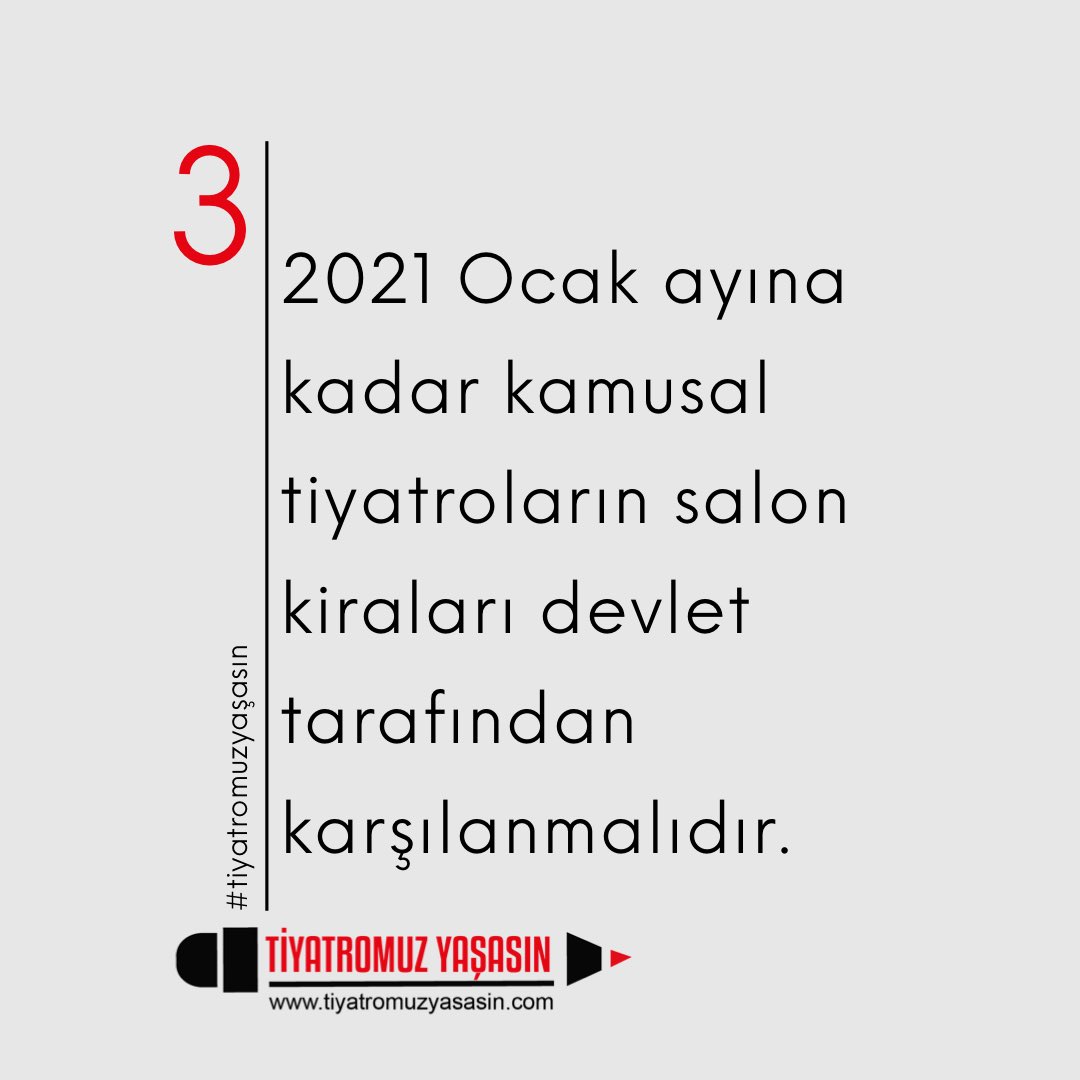 tiyatro_yasasin's tweet image. Bu defa alkışlarınızı değil,imzalarınızı istiyoruz,#tiyatromuzyaşasın diyenlerle beraber,bu kararlı mücadeleyi büyütmek için yola çıkıyoruz.

imzalamak için,
tiyatromuzyasasin.com

#TiyatromuzYaşasın
#TiyatroYasasıÇıksın