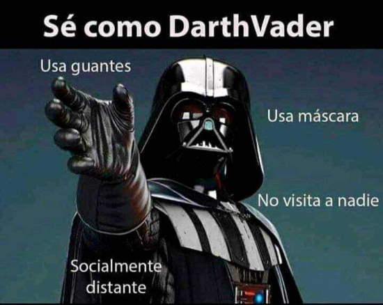Hoy se celebra el día de #StarWars por el juego de palabras entre "May the Force (be with you)" y "May 4th". ¡Aprovechamos para dejarles una recomendación, por parte del Imperio, de cómo cuidarse en estos días! #MayThe4 #TheMandalorian